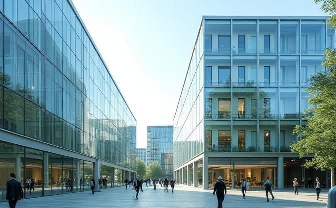 Bâtiments Commerciaux - Construction de bureaux modernes à Lyon