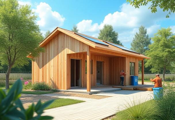 Solutions Durables - Chantier avec matériaux écologiques à Lyon